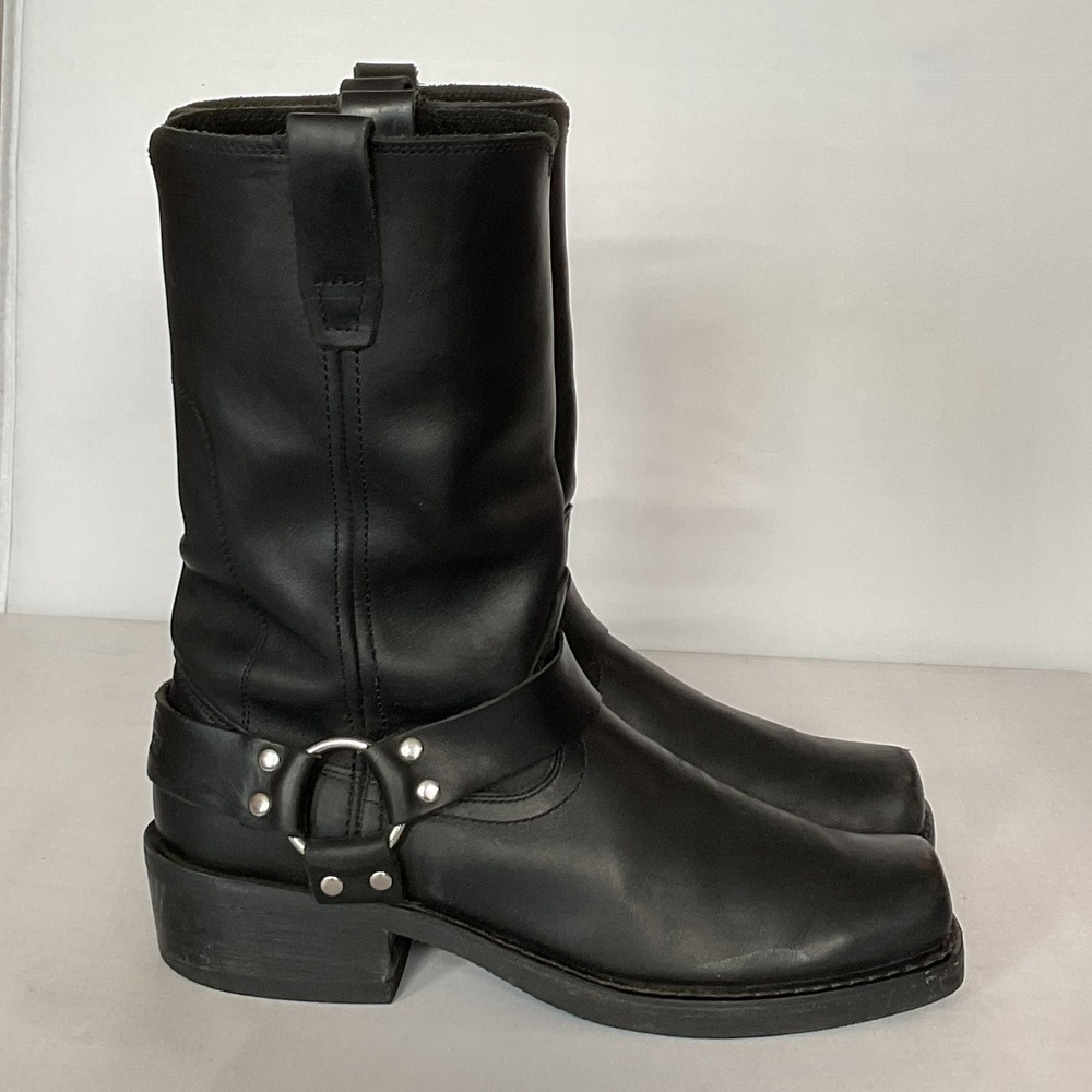 Durango Mens 11" Leather Harness Biker Boots